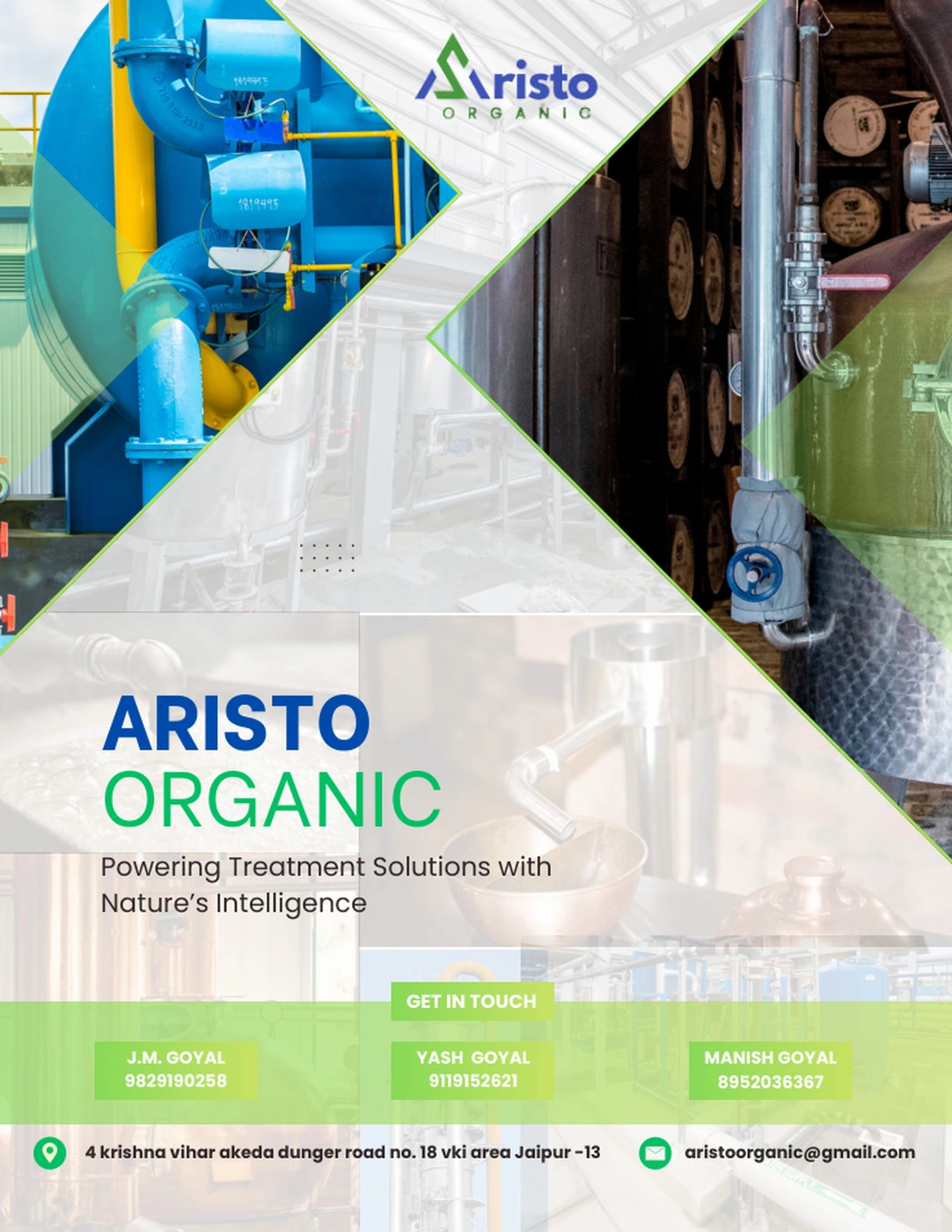 Industrial plant and process equipment