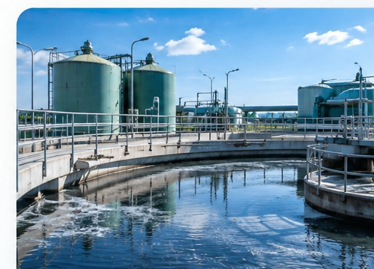 Industrial water treatment plant