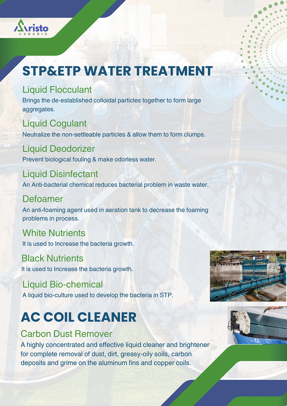 STP and ETP wastewater treatment plant